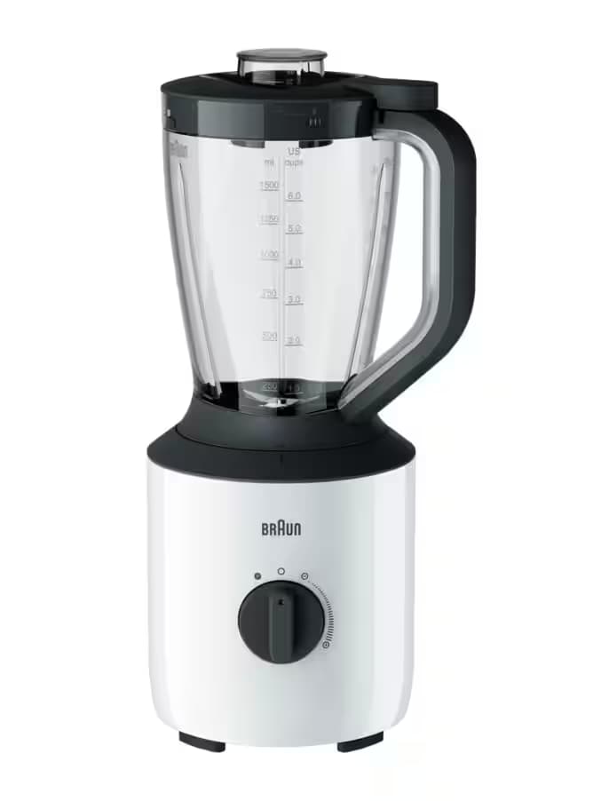 Mixeur PowerBlend 3 avec bol en plastique blanc